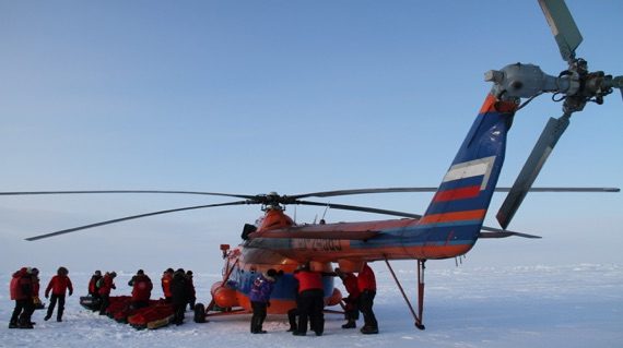 Helo loading North Pole