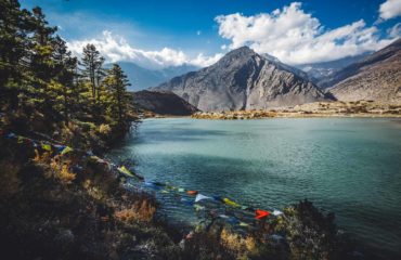 Dhumba Lake, Jomsom, Himalaya mountains of Nepal